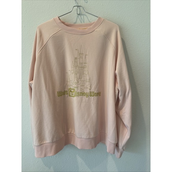 Disney Sweaters - Disney Parks Peach Punch Cinderella Castle Sweatshirt XXL.